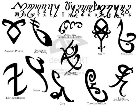 runes city of bones|city of bones symbols.